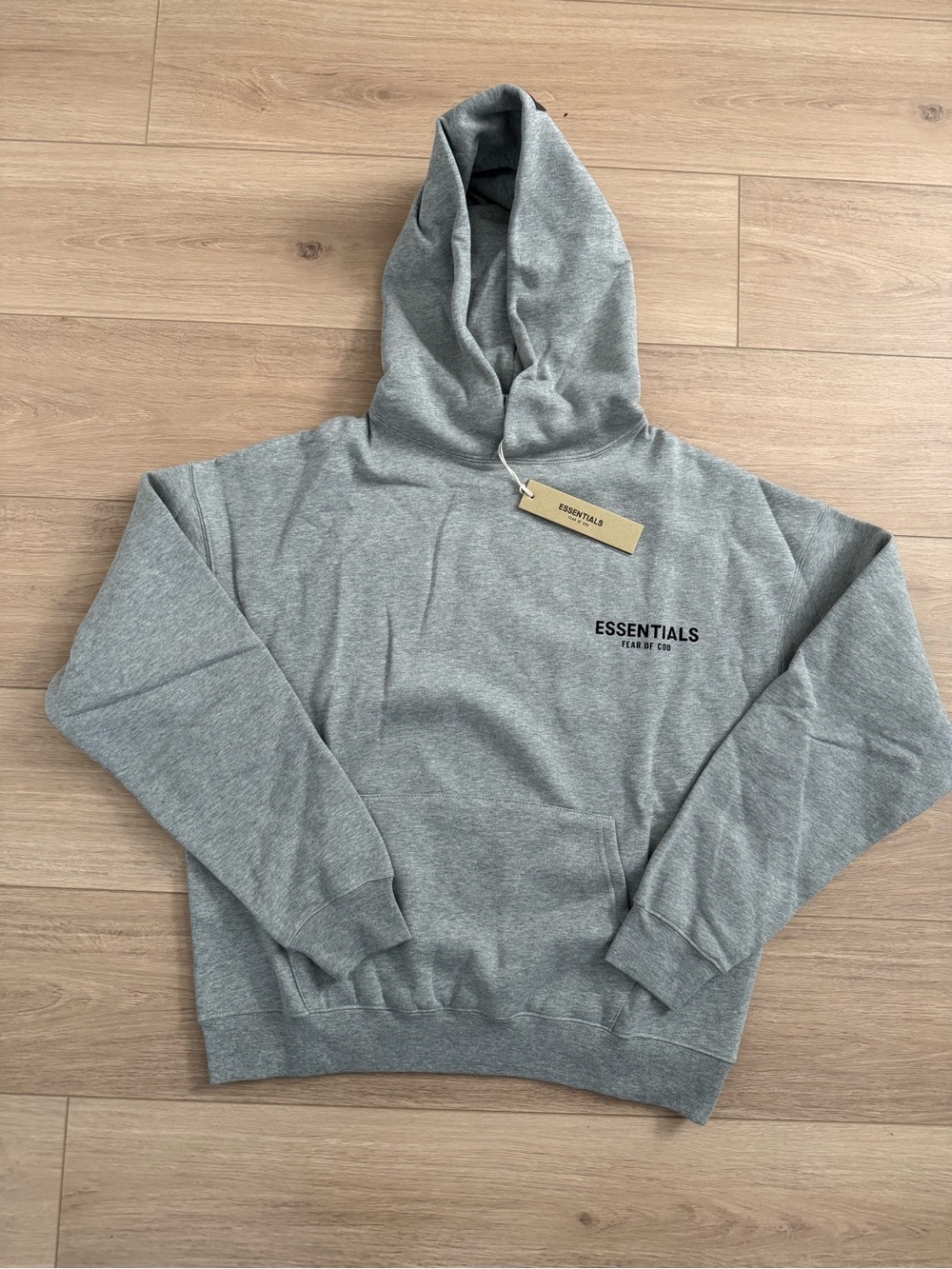 Fear of God Essentials Men’s Gray Hooded Sweatshirt